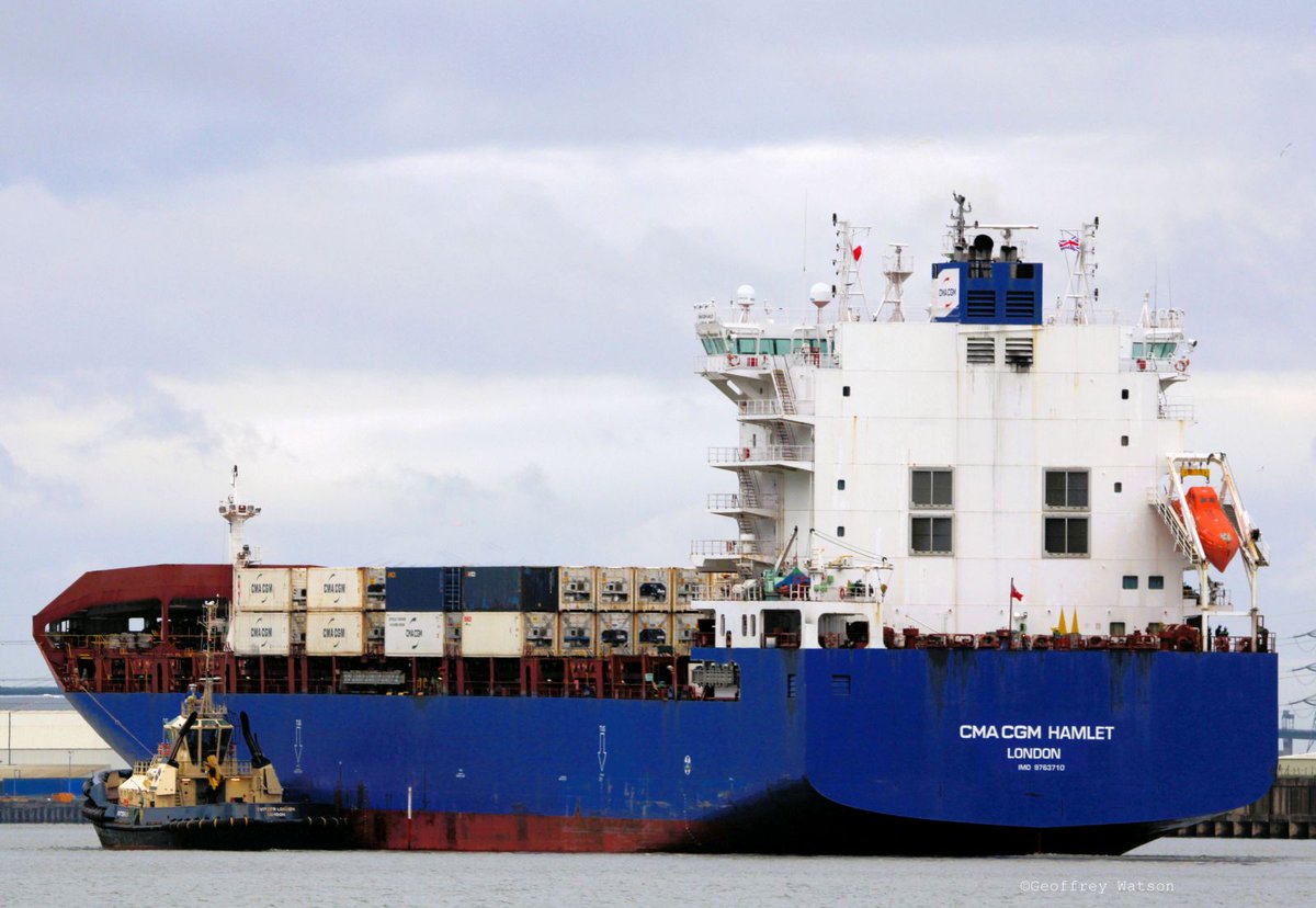 GeoffreyWatson2's tweet image. CMA CGM Hamlet (ex Delphis Bothnia) inbound for Tilbury 16/11.
Built Korea 2016
25,715GT
IMO 9763710
#containers #maritime #shipping #hongkong #korea #portoflondon #marinephotographer #tilbury #london