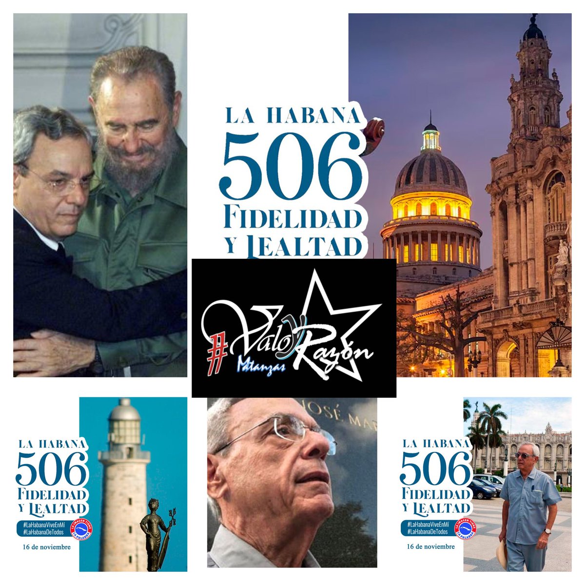 Hoy en el 506 aniversario  de  La Habana recordamos a quien  Fidel escribio en una dedicatoria “A Eusebio, el más leal”.
#ValorYRazón
#100AñosConFidel
#Cuba