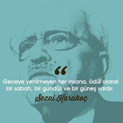 Diriliş yolunun öncüsü Merhum Sezai Karakoç’u saygı ve rahmetle anıyorum.

Ruhu şad , Mekanı cennet olsun …

#1933-2021