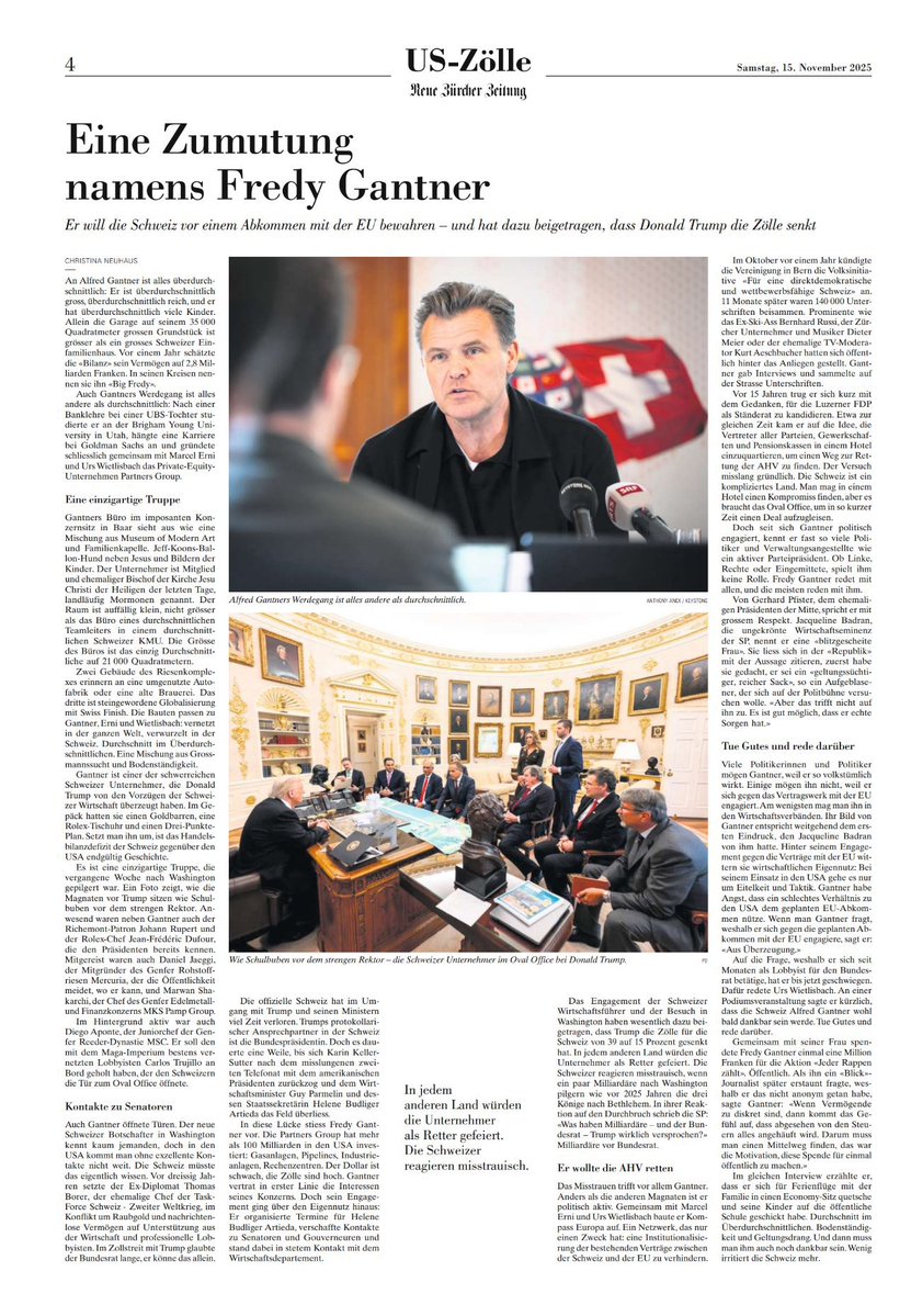 Männer bewundern Männer; nichts Neues. Ist Teil des Patriarchats &amp; zementiert korrupte, obsolete Vorgehensweisen wie diese Show im Oval Office. Milliardäre im Kreiswichsen bestimmen die Politik, die uns alle betrifft. Stiefellecker ⬇️ gehören nicht dazu, aber sabbern bewundernd.