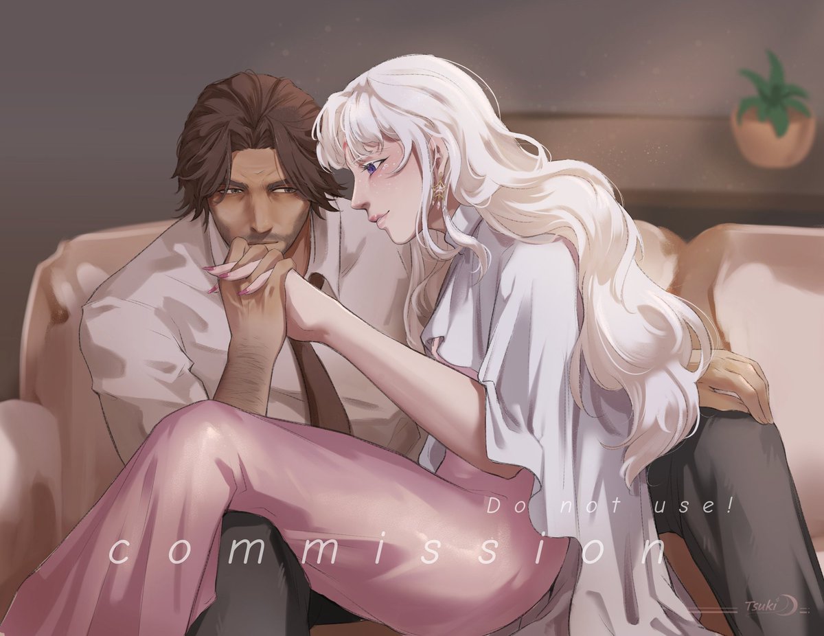 Commission I've got on insta! 
Bigby Wolf and my clients oc are in love 👀💕