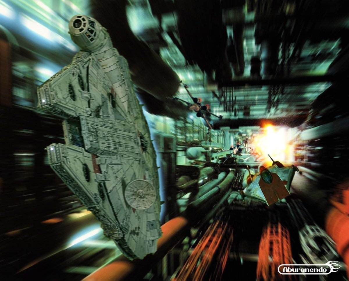 Ani_Kuzunishi's tweet image. RoJに出て来る機体がほぼ揃ったので撮影＋合成作業中。イメージ的には「Pull up!! All craft pull up!!」手前くらい。こうして見ると徐々に過去作と繋がってきた感。
#mpc #BANDAI #StarWars #ReturnOfTheJedi