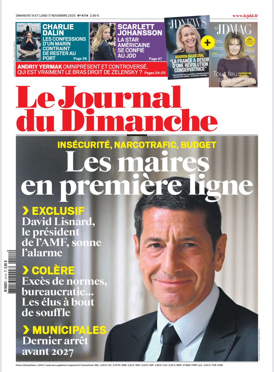 Dans les kiosques aujourd’hui  le <a href="/PresidentAmf/">Président de L’AMF</a> <a href="/davidlisnard/">David Lisnard</a> s’exprime dans le <a href="/leJDD/">Le JDD</a> ..! 

À lire ..!! 

<a href="/Nouv_Energie/">Nouvelle Énergie</a> <a href="/34_et_DLisnard/">Nouvelle Énergie dans l'Hérault</a> <a href="/Lisnard2027/">Lisnard2027</a> <a href="/JeunesEnergies/">Les Jeunes Énergies</a>