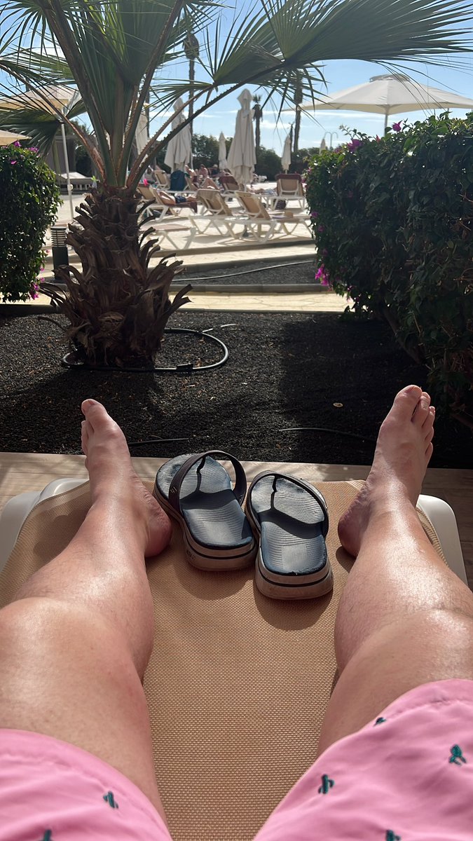 Perfect. An hour in the sun before a massage then a walk down the beach into town for a few cold ones.