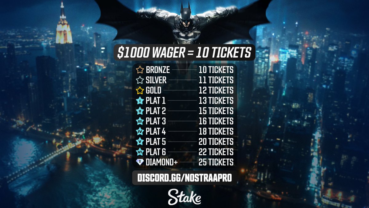 💶100€ parmi les RT/Likes 

🎟️Les affiliés, vous avez combien de tickets à ce jour ?

💡Pour connaître votre nombre exact, rendez-vous sur Discord, entrez votre pseudo Stake, et le bot vous affichera automatiquement votre total.

📲Pour ceux qui souhaitent devenir affilié et