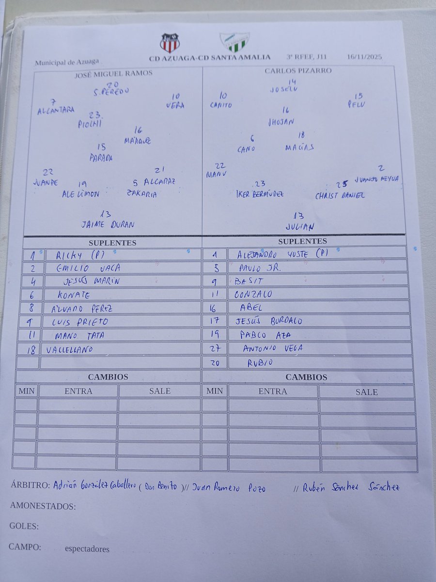 ⚽️<a href="/cdazuaga/">CD Azuaga</a> y <a href="/CDSantaAmalia/">C. D. Santa Amalia</a> buscan la victoria tras empatar en la jornada anterior. Los locales quieren mantener puesto dw playoff, y los visitantes, con solo un punto menos, podrían entrar en ellos ganando este partido.

📻Síguelo en Canal Extremadura Radio, Twich y <a href="/enjuegoCEX/">Extremadura en Juego</a>