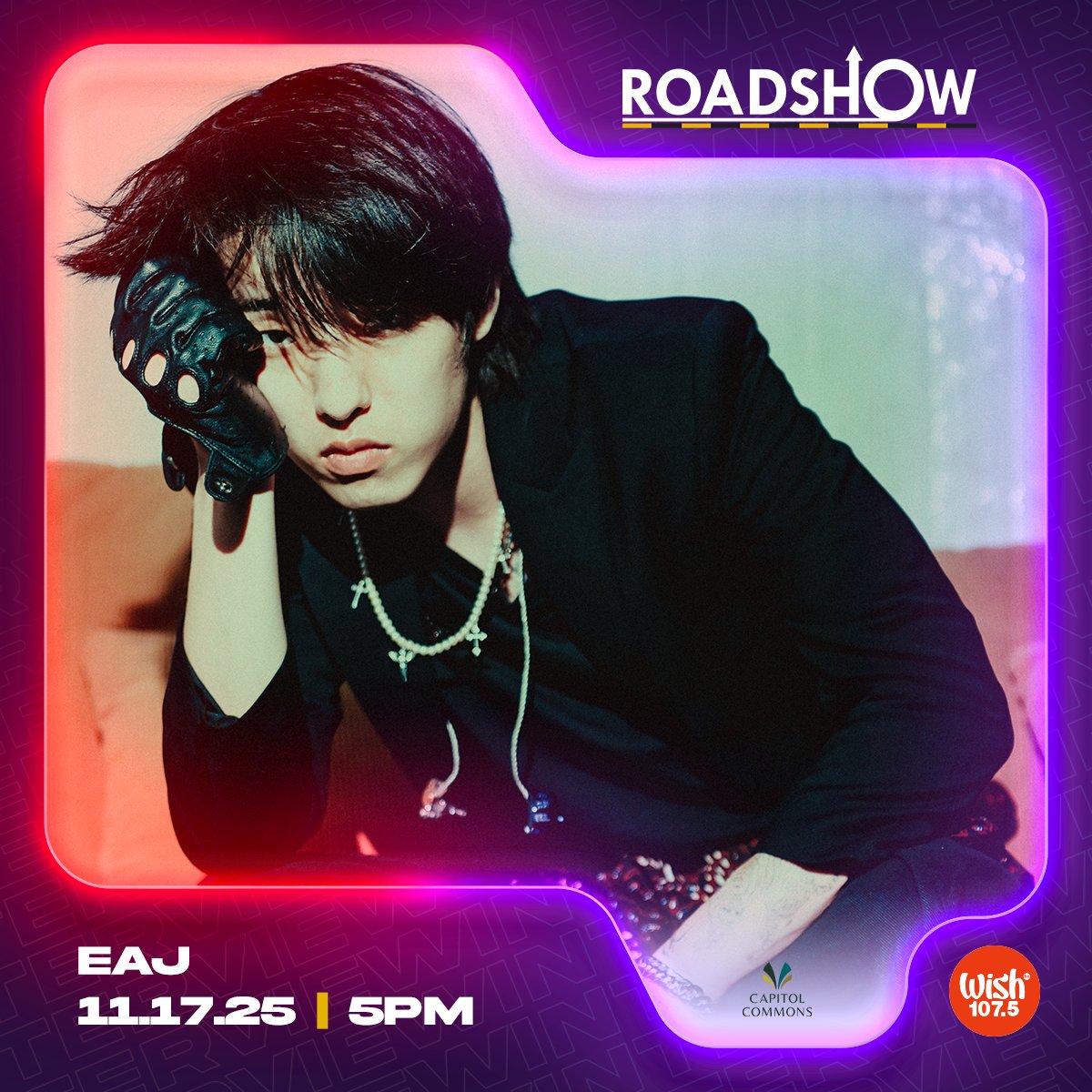 wish1075's tweet image. Make way for the live Roadshow performances of South Korean-American singer-songwriter @eaJPark, rising P-pop group @ygig_official, and rock upstart Here &amp;amp; Now!

The Wish 107.5 Bus will be parked at Rizal Row, Capitol Commons.