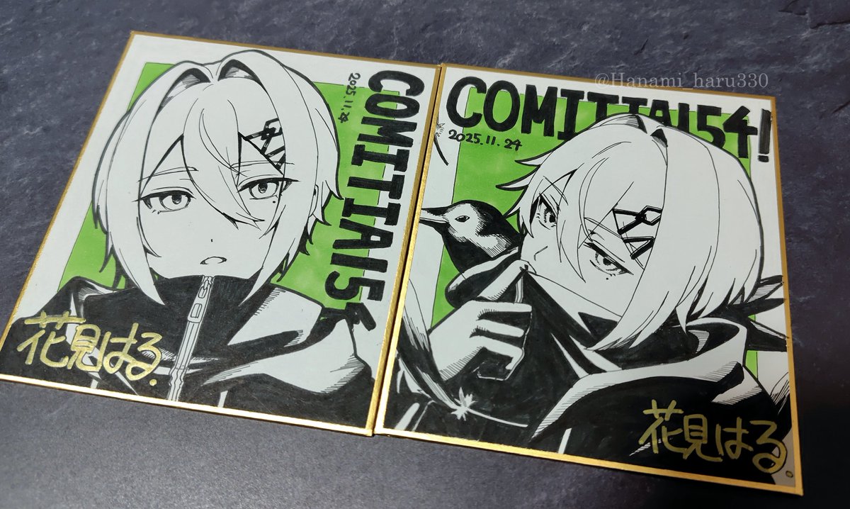 コミティア154で出す色紙出来ました✨ #COMITIA154