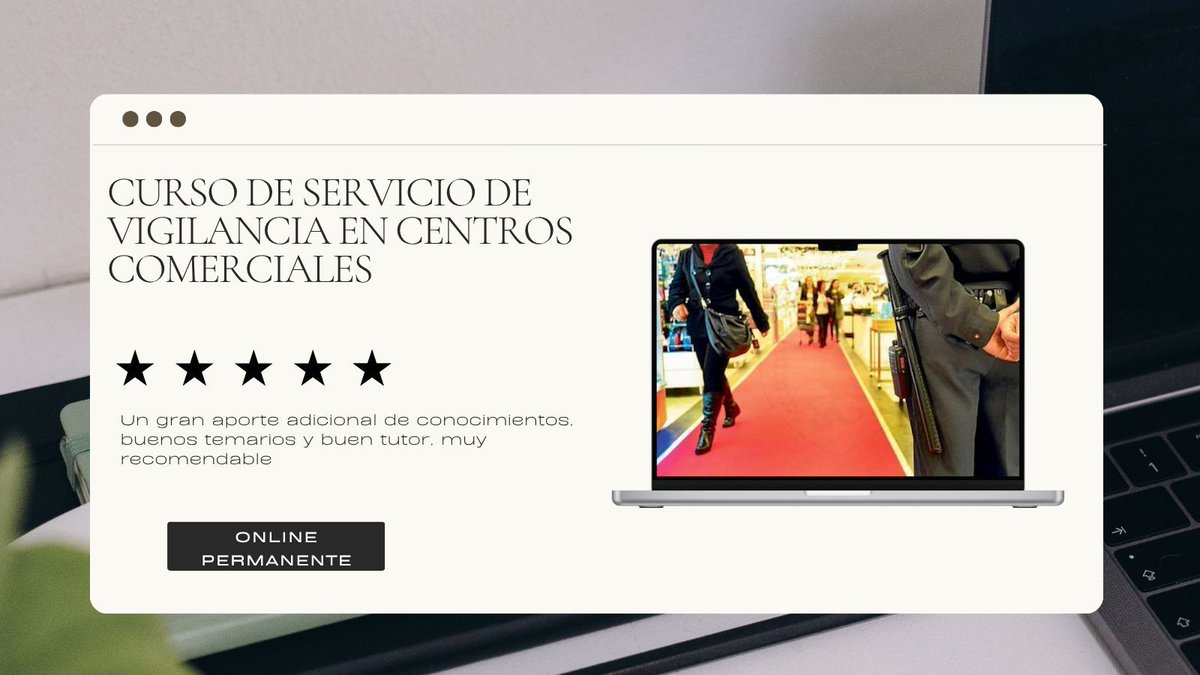 netpol_es's tweet image. 👉  ¡Sugerencia del día! ⬇️  ·100% online·

▶️CURSO DE SERVICIO DE VIGILANCIA EN CENTROS COMERCIALES◀️ 

Accede a su contenido:

🔗netpol.es/producto/curso…🔗 

¡Conoce la opinión de otros alumnos!

#YoMeFormoEnNETPOL
#NETPOL