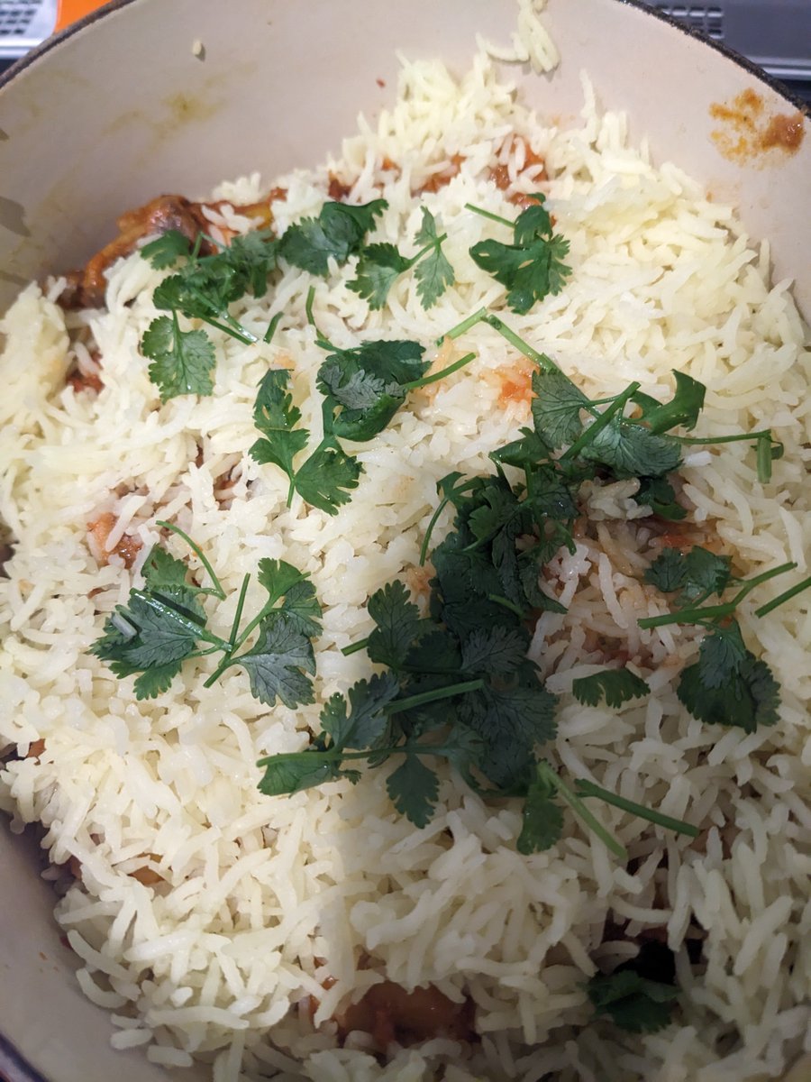 今日はいい感じなビリヤニできそうです。