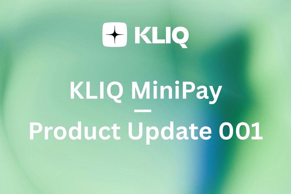 kliqgo's tweet image. KLIQ MINIPAY — PRODUCT UPDATE 001: 
- new challenges added
- automatic challenge renewal upon completion
- backend challenge planner integrated
- iOS only photo upload — Android only camera
- GPS collection updated

@celo_camp @Celo @minipay