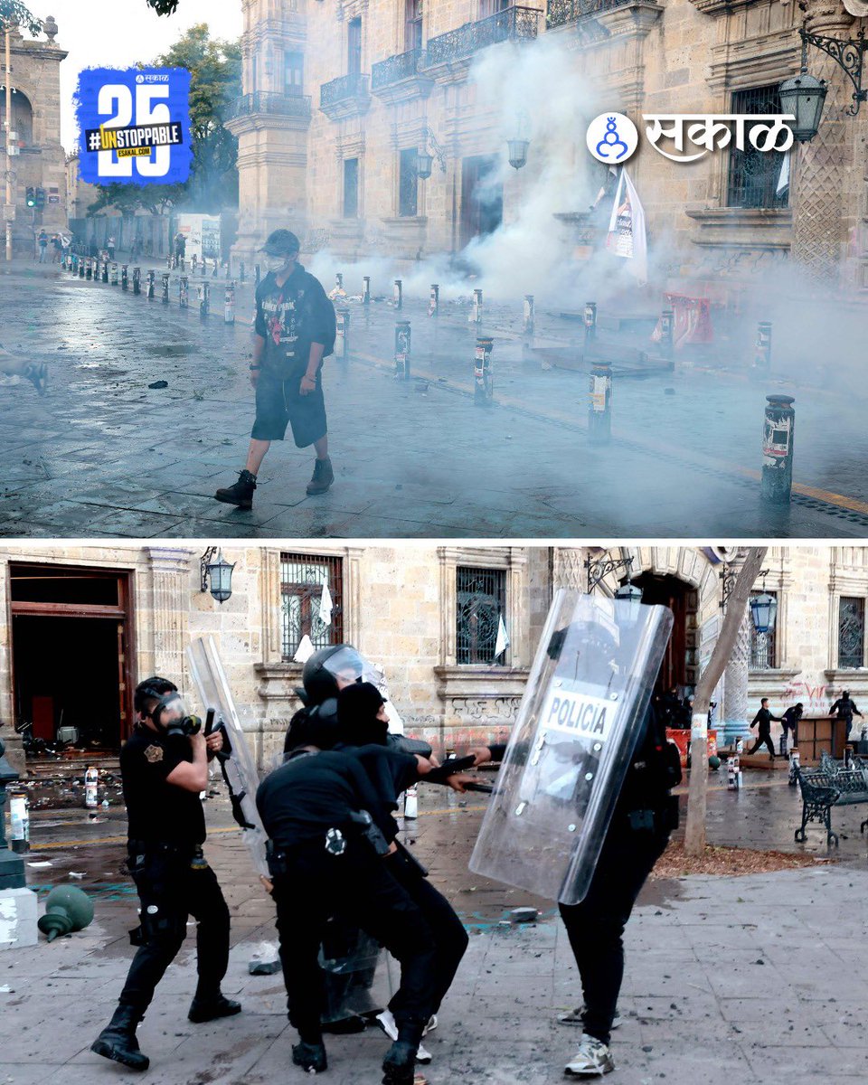SakalMediaNews's tweet image. नेपाळ, बांगलादेशनंतर मेक्सिको जेन-झी सरकारविरोधात रस्त्यावर उतरले आहेत. देशातील भष्ट्राचाराविरोधात रस्त्यावर उतरून तरूणांनी आंदोलनाला सुरुवात केली आहे. पोलिसांनी आंदोलन रोखण्याचा प्रयत्न करताच आंदोलक आणि पोलिसांत धक्काबुक्की झाली.

#GenZProtest #Mexico #Protest #YouthMovement