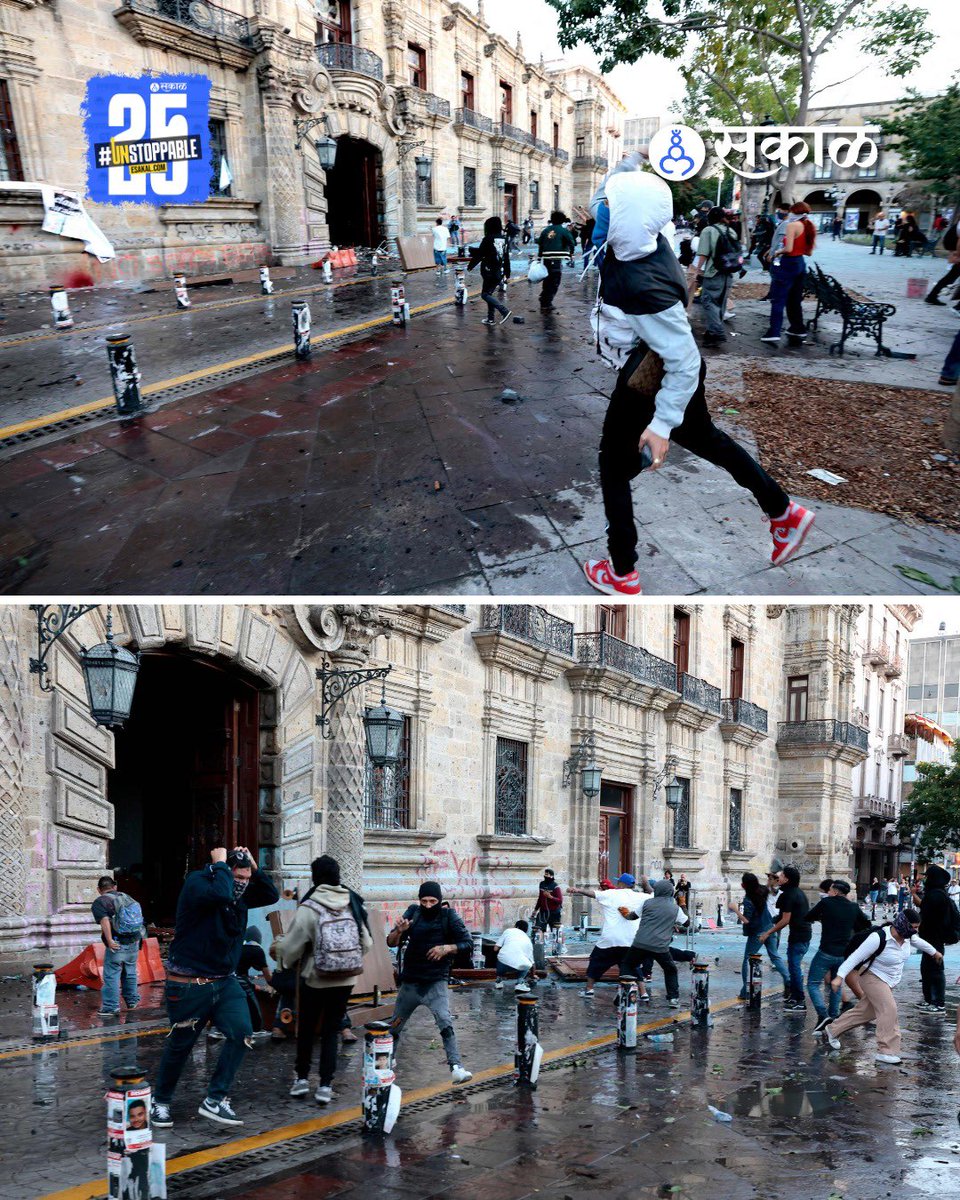 SakalMediaNews's tweet image. नेपाळ, बांगलादेशनंतर मेक्सिको जेन-झी सरकारविरोधात रस्त्यावर उतरले आहेत. देशातील भष्ट्राचाराविरोधात रस्त्यावर उतरून तरूणांनी आंदोलनाला सुरुवात केली आहे. पोलिसांनी आंदोलन रोखण्याचा प्रयत्न करताच आंदोलक आणि पोलिसांत धक्काबुक्की झाली.

#GenZProtest #Mexico #Protest #YouthMovement