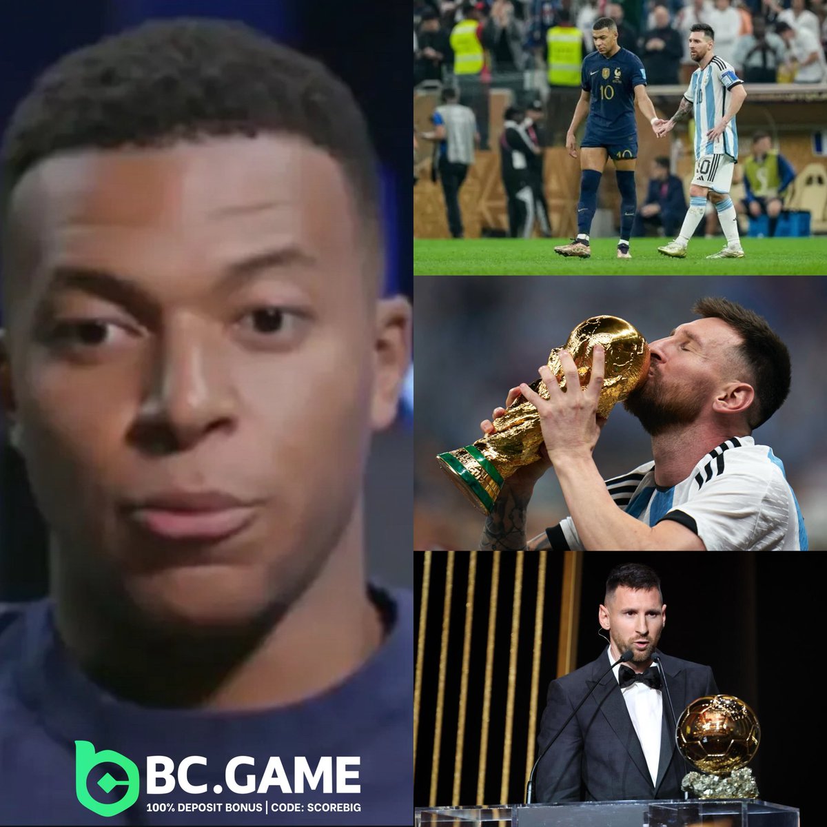 🚨🗣️Kylian Mbappé (2022 WC Finalist) : 

“As soon as the 2022 World Cup final ended, I knew Messi has won the Ballon d'Or. I had a great season, just like Haaland, but when you win the World Cup it makes the difference.”