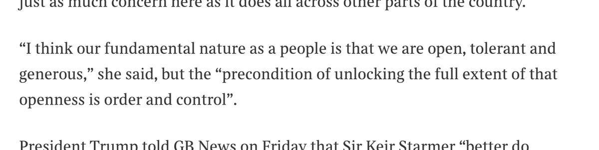 🧵If I were to sum up our research into public attitudes to refugees &amp; asylum this from Mahmood's Sunday Times interview gets close. Most Brits aren't little Englanders &amp; want to help those in need, but the system has to be fair &amp; controlled and there's real anger when its not