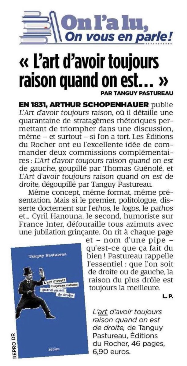 Lu dans <a href="/Nice_Matin/">Nice-Matin</a>. 
Sortie en librairie ce mercredi 🙂