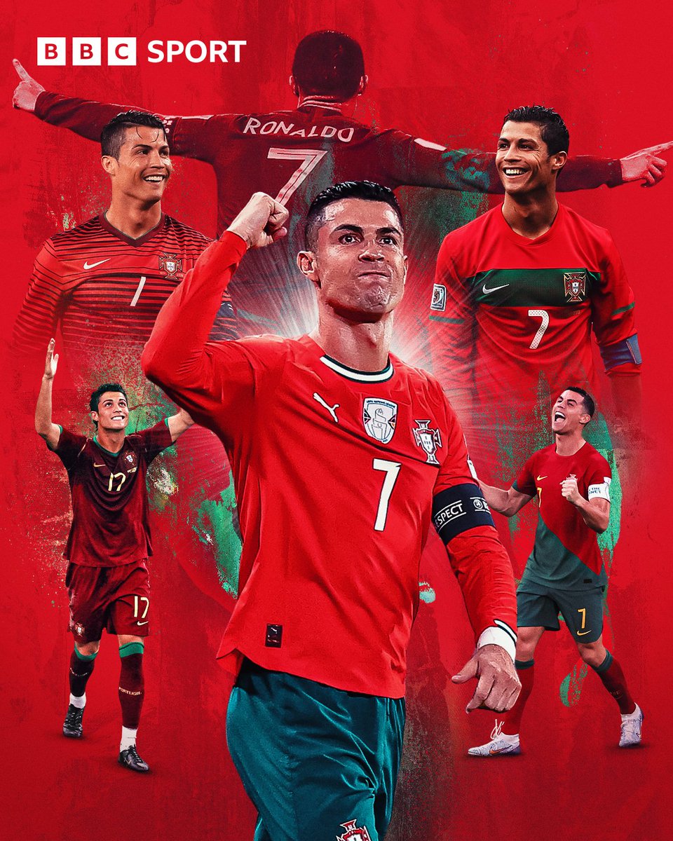 BBCMOTD's tweet image. Loading: World Cup number SIX for Cristiano Ronaldo 🤯

Portugal have qualified top of their group 🇵🇹

2006 ✅
2010 ✅
2014 ✅
2018 ✅
2022 ✅
2026 ⏭️