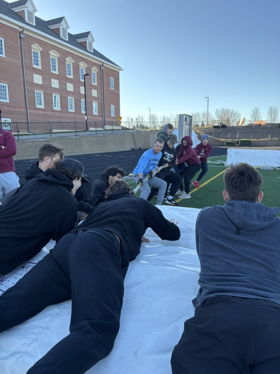 The boys worked hard &amp; helped set up the Providence Academy dome over the weekend!

#BetterTogether