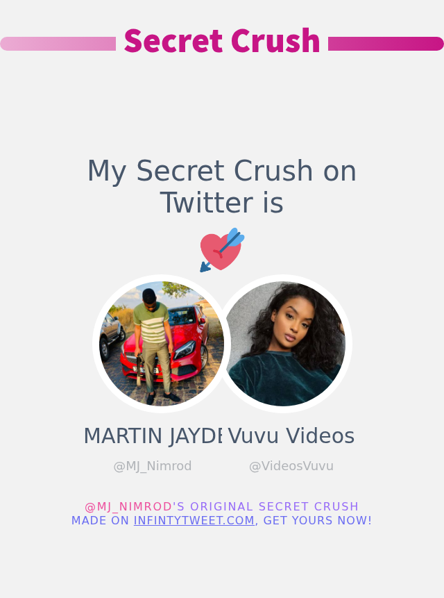 MJ_Nimrod's tweet photo. My Secret Crush on Twitter is @VideosVuvu

➡️ https://t.co/m0GBEAIDy5 https://t.co/XCDNp1ynBk