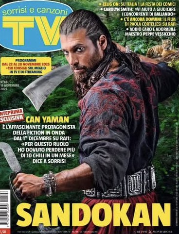Ed ecco una delle prossime copertine da collezionare!!
Il prossimo Sorrisi e Canzoni TV dedica la copertina a Sandokan 🏴‍☠️

#CanYaman
#Sandokan
#OnlyCanYamanYeamltaly