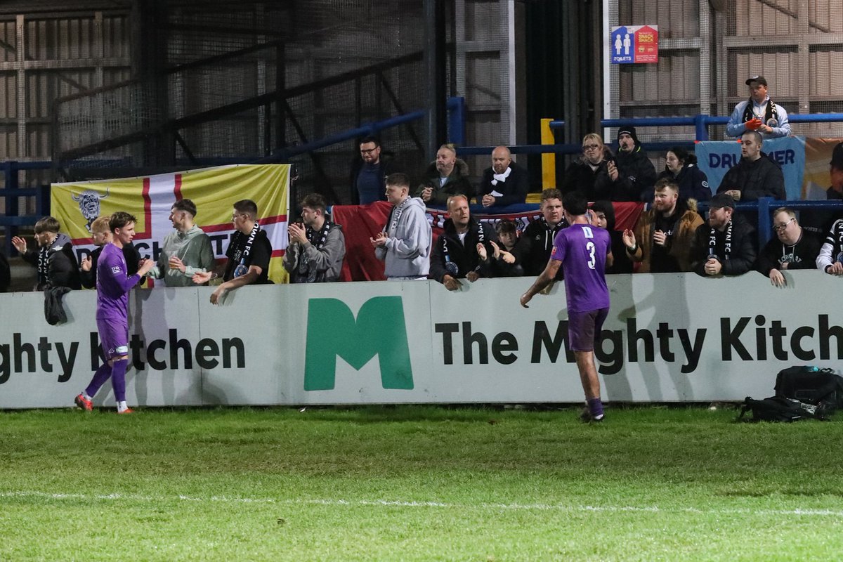 DorchTownFC's tweet photo. 👏👏👏

A special thank you to all supporters who made the 400-mile round trip to Dover yesterday for your incredible support ❤️

See you back at home on Tuesday night! 🔜

📸: @philstandfield1 

#WeAreDorch ⚫️⚪️ https://t.co/SXp4oC1eYz