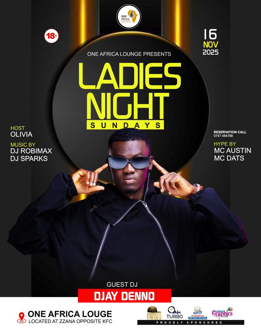 One Africa Lounge is calling all gorgeous queens tonight. 🎉

it’s ladies night and <a href="/iamdjdenno/">DJ Denno The General</a> is fully set to deliver a real experience.

#Realdeejays | #TheGeneral