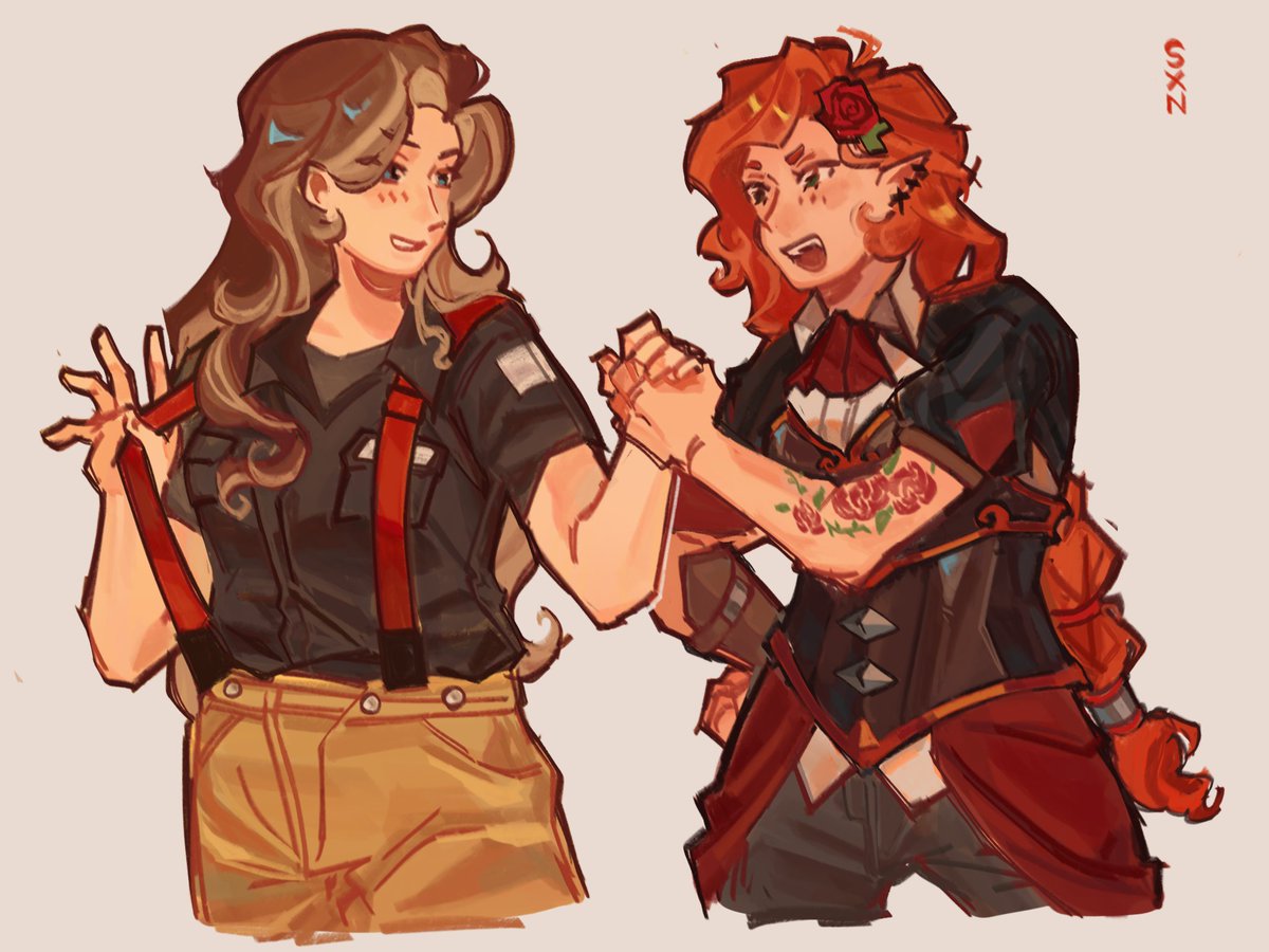 The long awaited shinyduo arm wrestle 
#shinyduo #pearlescentmoonfanart #geminitayfanart #hermitcrafts11