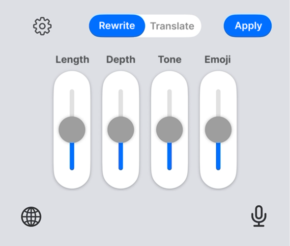 OrsenShen's tweet photo. UI glow-up for @KeycoBoard💡
1️⃣ First concept
2️⃣ Getting closer — added one more slider.
3️⃣ Current version — a compact Rewrite Console above the keyboard.
Slowly turning a rough idea into something I’d actually want to use.
#buildinpublic #iOS #indieDev #UXdesign #AIkeyboard https://t.co/F4xdUvGdQr