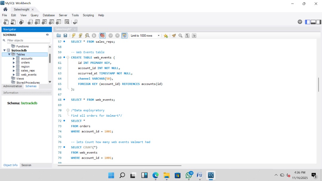 InsightAnalyst4's tweet image. #Day1 of #100DaysOfData
I just started a new SQL for Data Analytics course with Udacity. Using the dataset provided, I built my own database with 5 tables. Excited to dive into queries, dashboards etc over the next 100 days.
#100DaysOfData #SQL
#DataAnalyst #DataScience #Udacity