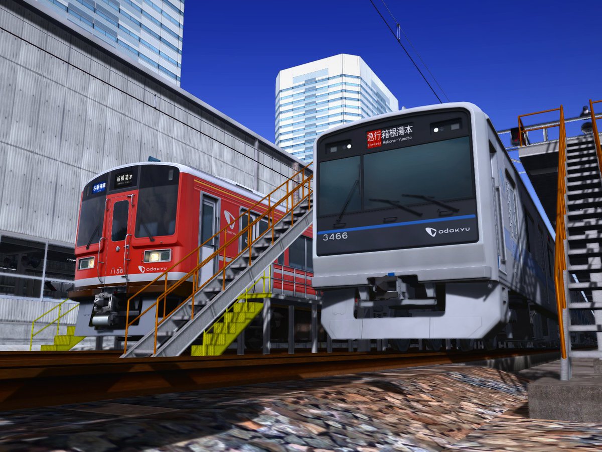 sHInjo_rs's tweet image. #Railsim 
ようやくこのレイアウトも近代化の波が押し寄せてきました