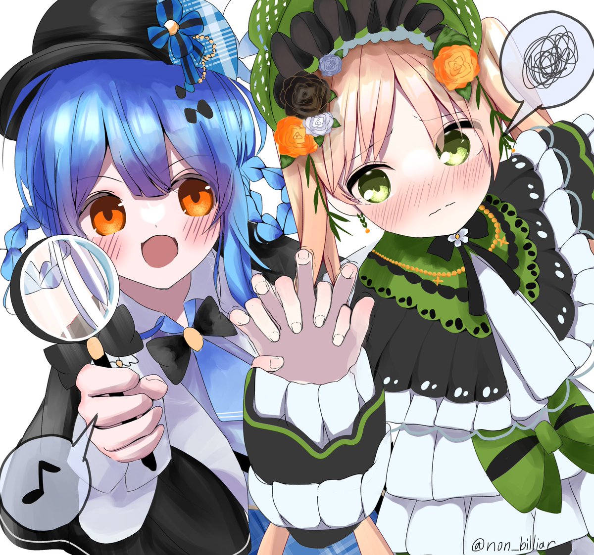 魔法少女ノ魔女裁判』の 橘シェリーさんと遠野ハンナさん #まのさば二