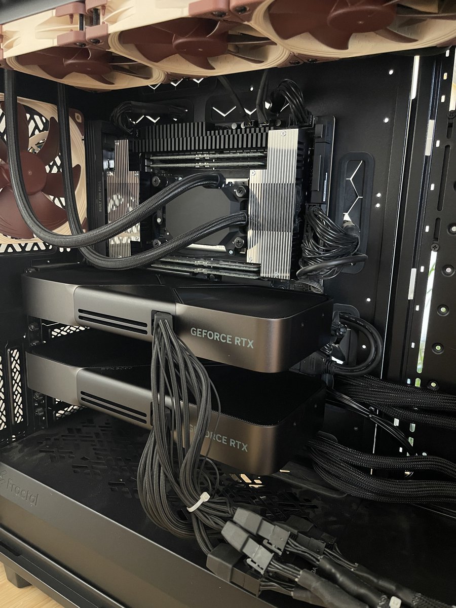 The RTX 5090 FE is definitely worth the wait if you can manage to get one. Much thinner in size to the previous two generations. I was able to get mine directly from Nvidia using a stock tracking app.