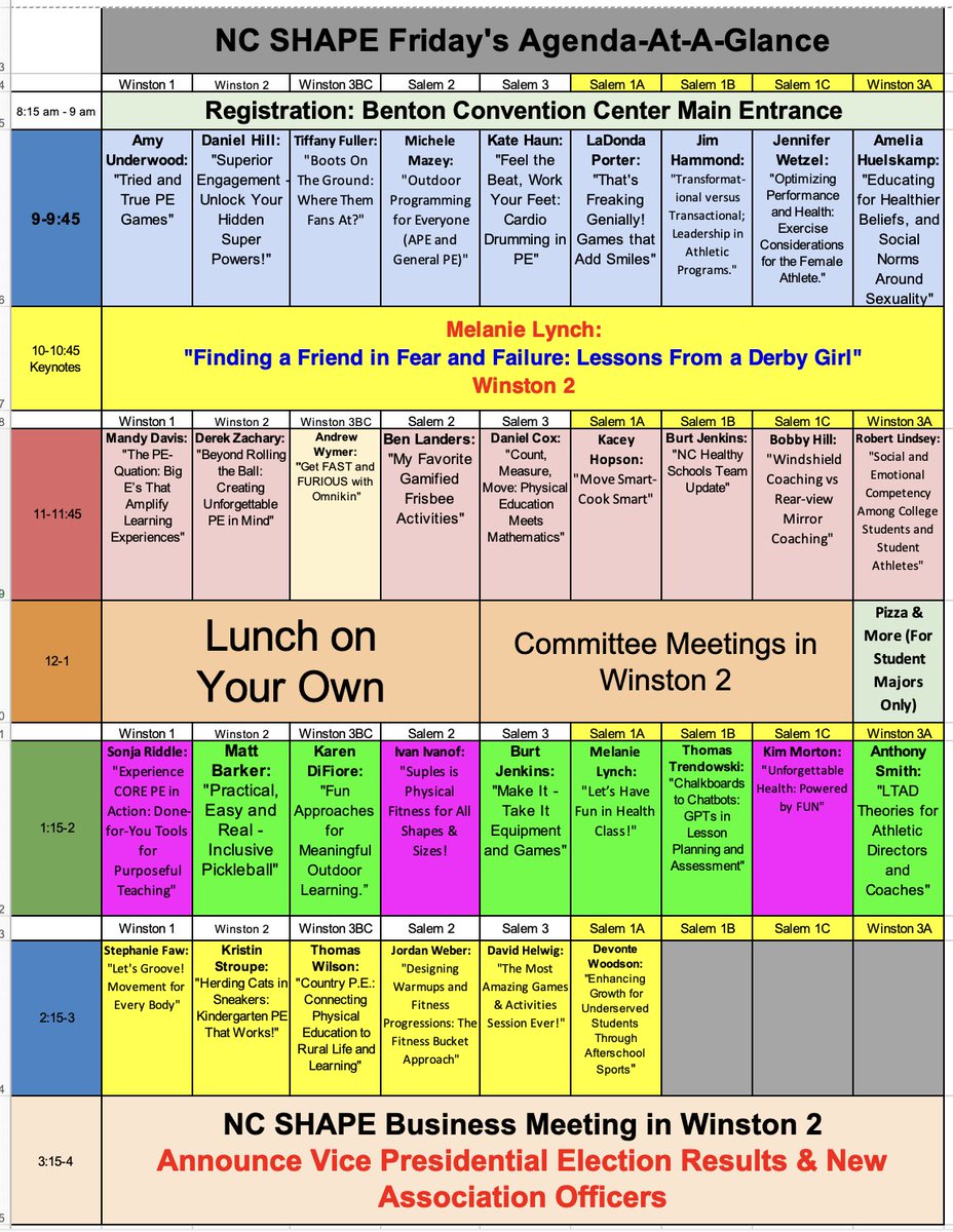 #NCSHAPE25's Wonderful 2 Day Schedule Awaits. 2.0 CEUs > FULL Virtual Option Too > Thursday &amp; Friday, December 4-5, 2025 > Register HERE > ncaahperd-sm.org/cgi/page.cgi/2…