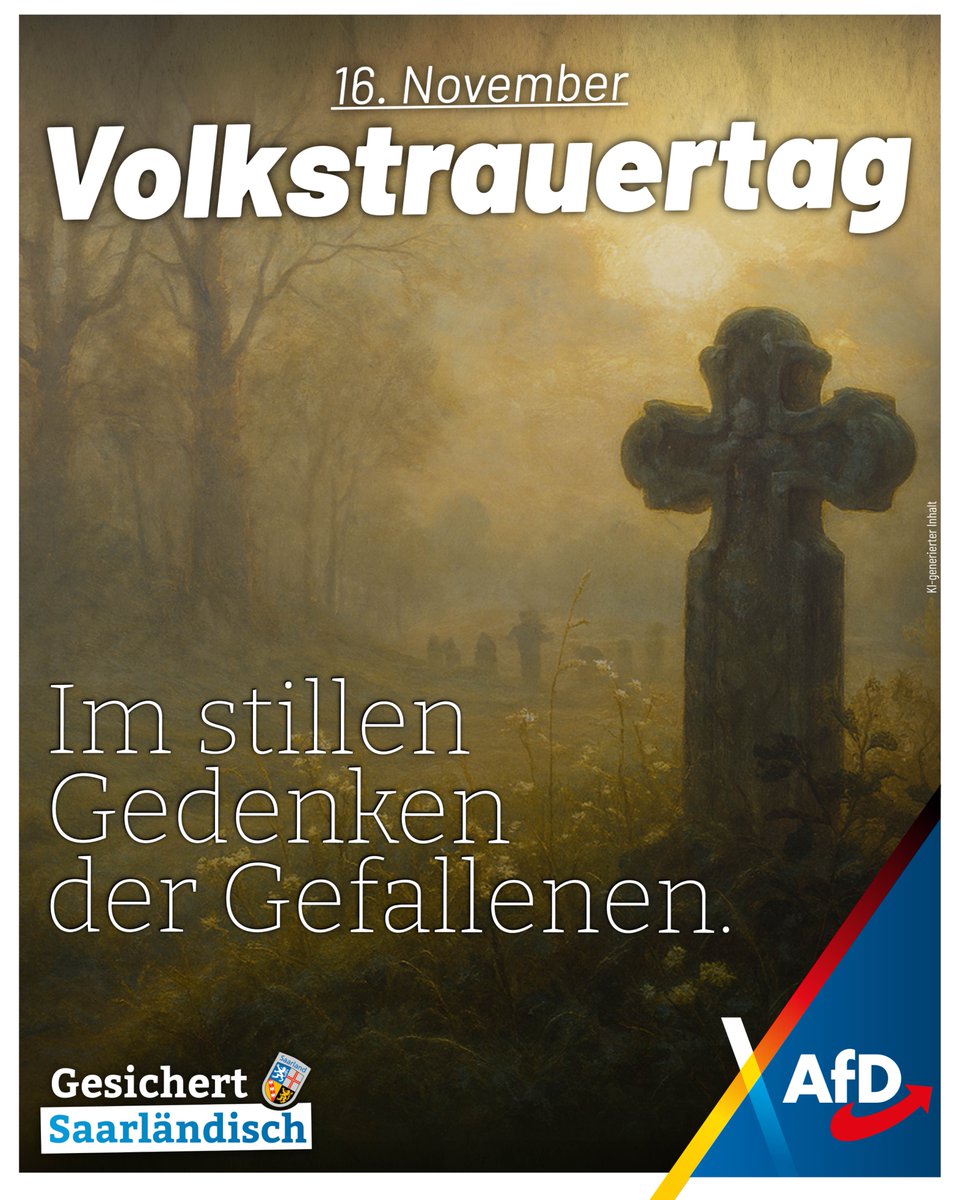 Volkstrauertag - Wir gedenken der Gefallenen.