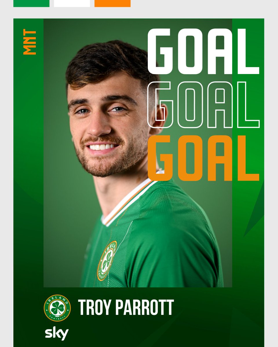 IrelandFootball's tweet image. 90+6&apos; | TROY GETS HIS HAT TRICK AND WE LEAD 3-2!!!!!