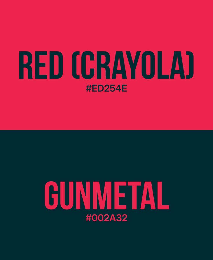 typelabo's tweet image. how to build striking palettes with bold red and deep gunmetal