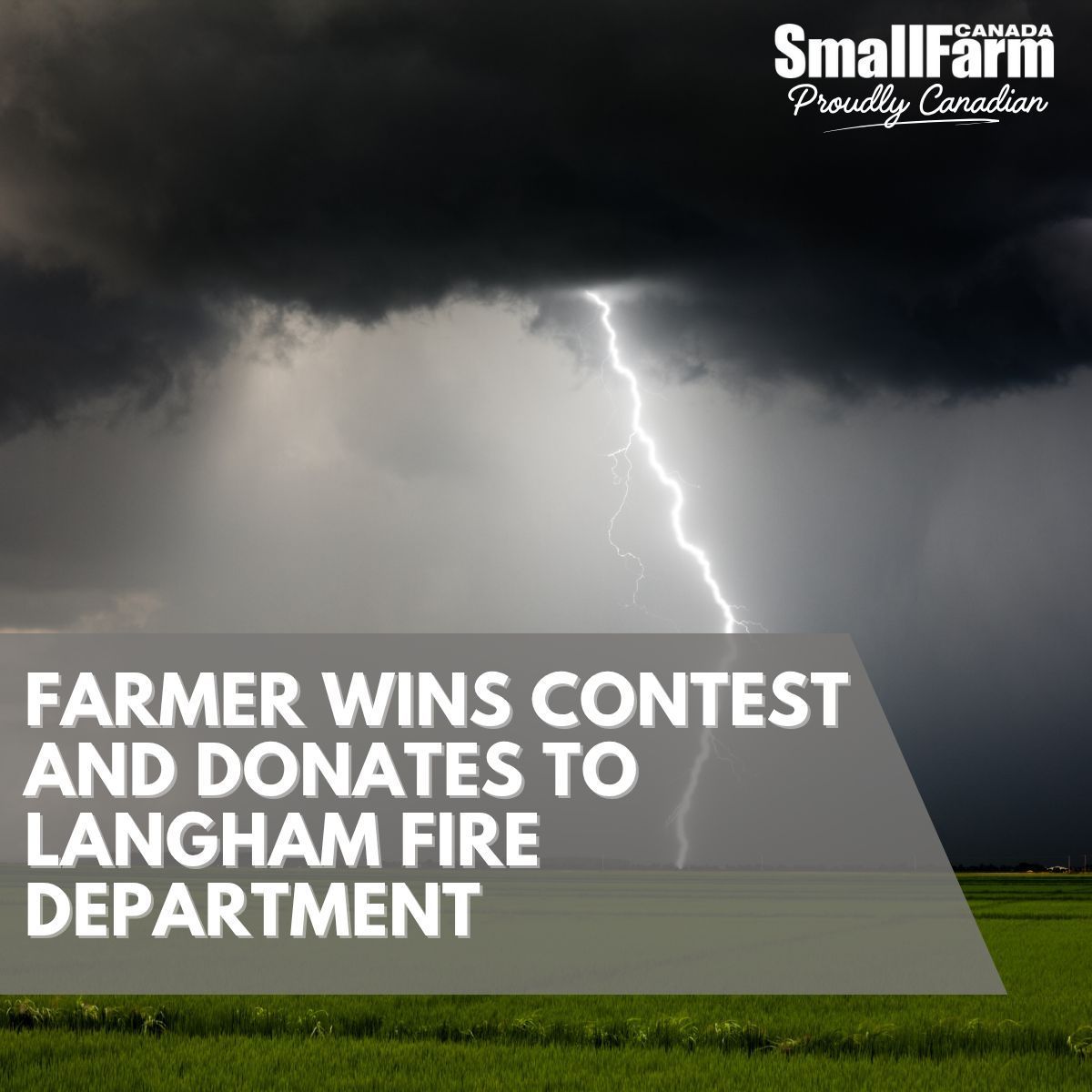Farmer Wins Contest and Donates to Langham Fire Department.

The Langham Fire Department is receiving a $5,000 donation thanks to Saskatchewan farmer Tyson Ozeroff, who was named the winner by <a href="/LallemandPC_CAN/">Lallemand Plant Care Canada</a>.

Read more on the initiative ⤵️ 

smallfarmcanada.ca/news/farmer-wi…