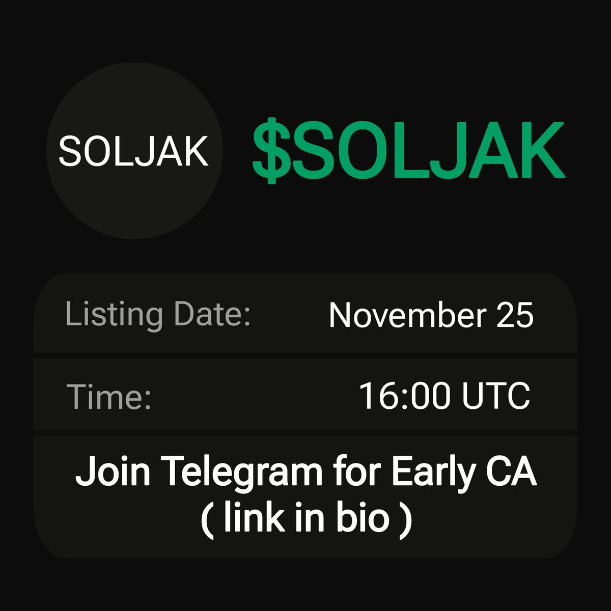 SoljakSol's tweet image. CLAIM 2,000,000 $SOLJAK 

STEP 1 : 💟 &amp;amp; 🔁 + Follow 🔔

STEP 2 : Drop your $SOL wallet

First 1500 wallets gets guaranteed airdrop 👀
#SolanaAirdrop
