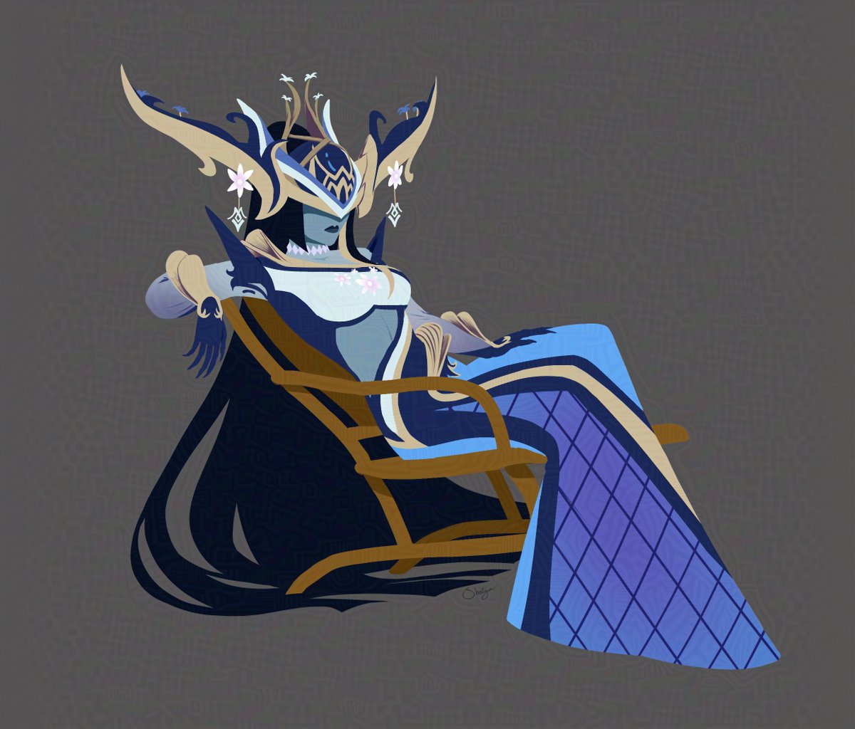 a piece i did for <a href="/Pierogi_Vanya/">MorePierogiVanya</a> featuring #Lissandra !!