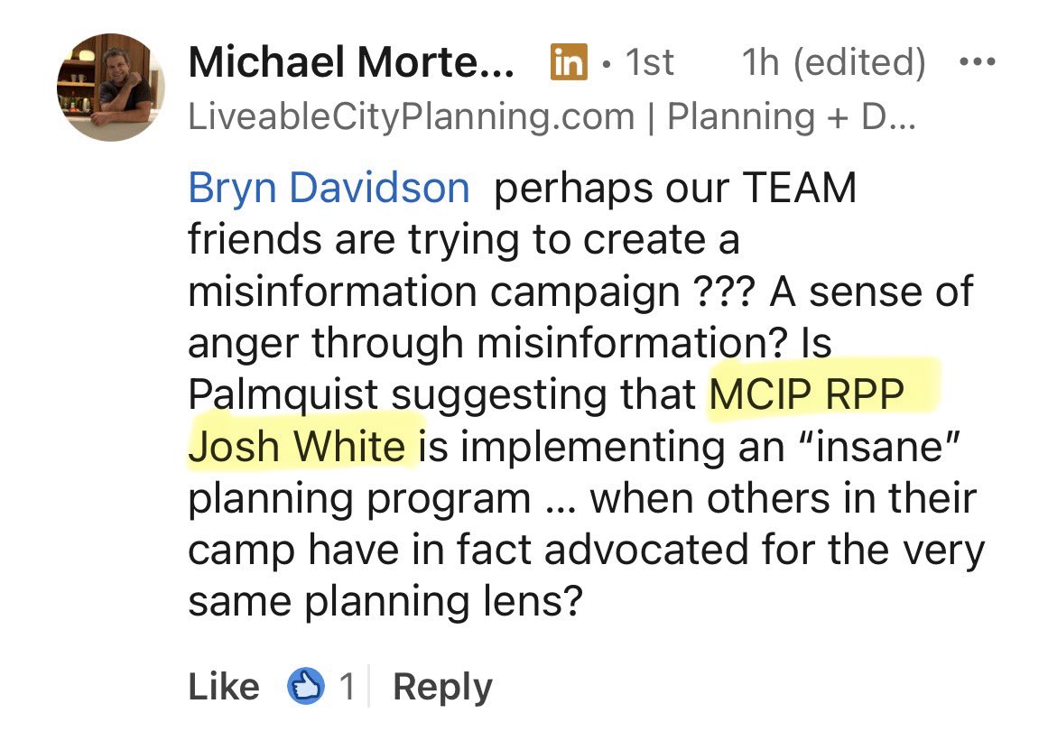 Back in May, Vancouver General Manager and Director of Planning Josh White was neither a Registered Professional Planner (RPP) nor member of PIBC.

But according to <a href="/MMortensen/">Michael Mortensen</a> Josh is now a RPP and MCIP. Can you please verify that, @jwhiteyvr?

cityhallwatch.wordpress.com/2025/05/21/van…