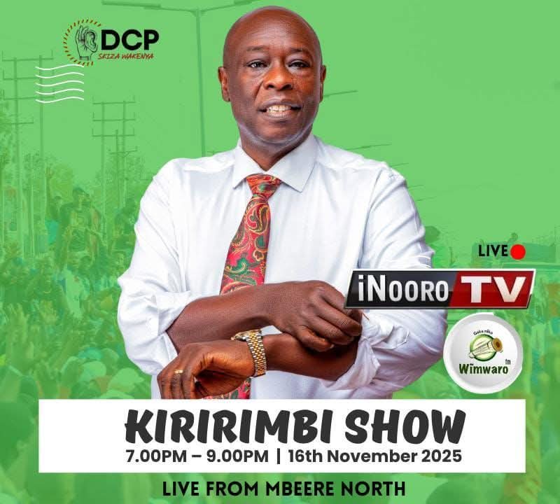 kevinrigathi_'s tweet image. Tonight Sunday 16th, November 2025, from 7.00pm, we engage on Inooro TV and Wimwaro Radio. 

Live from Mbeere North Constituency, Embu County.