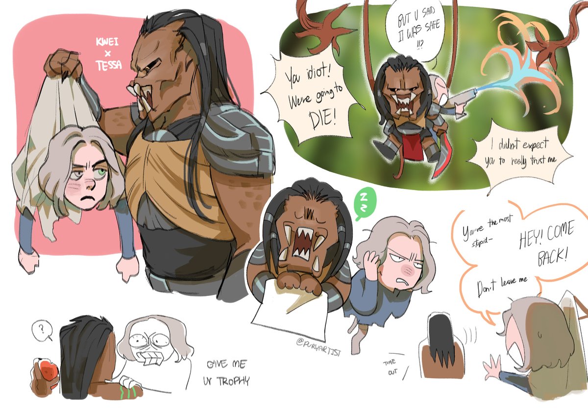 more Kwei x Tessa bc I love being delusional #predatorbadlands 