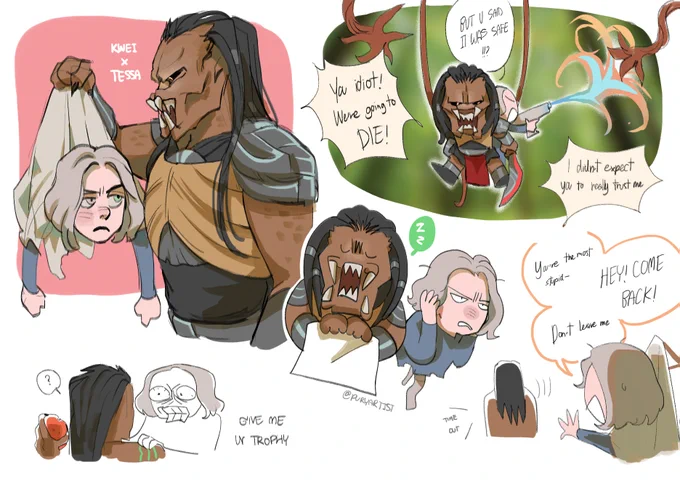 more Kwei x Tessa bc I love being delusional #predatorbadlands 