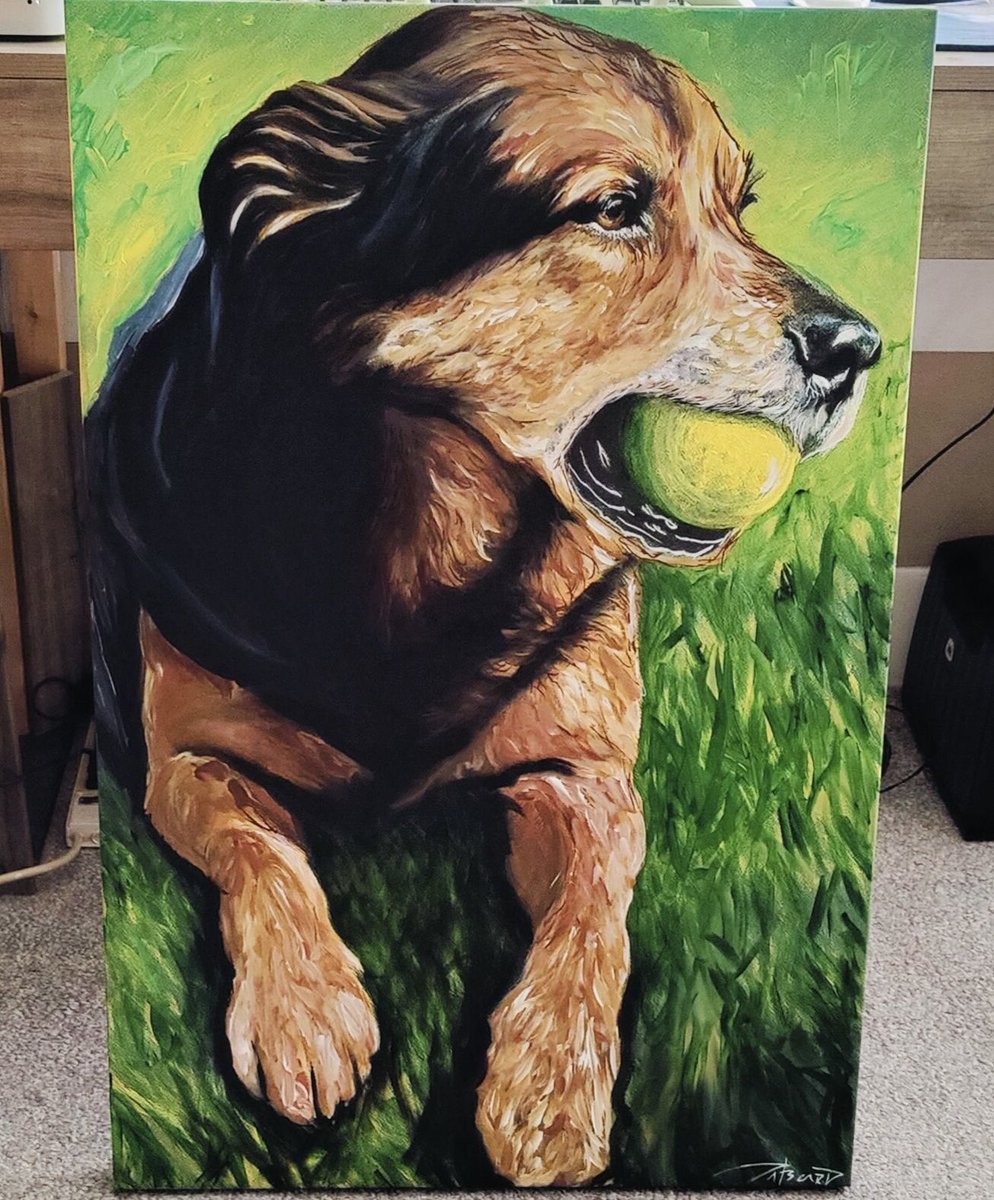 ProjectK9Hero's tweet image. Check out this amazing memorial portrait of K-9 Chevy, Project K-9 Hero Program Member #254, by artist Patrick Beard. Chevy was a classmate of K-9 Flash, PK9H #001, who was the inspiration to start our nonprofit organization! We are honored to be presenting this to his family!