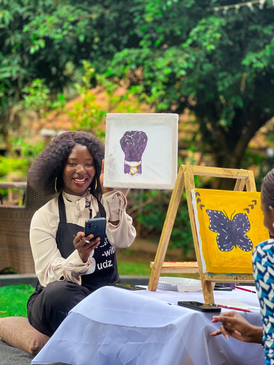 🎙️ Today marked our #SecondEpisode of The Power of the Art podcast, proudly hosted by <a href="/mindbusug/">Mindbus Health Support Uganda</a>.

Our topic of the day was GBVs in our communities and how they affect us mentally explored through the healing lens of #ArtTherapy.
Art continues to give us a safe space to express,