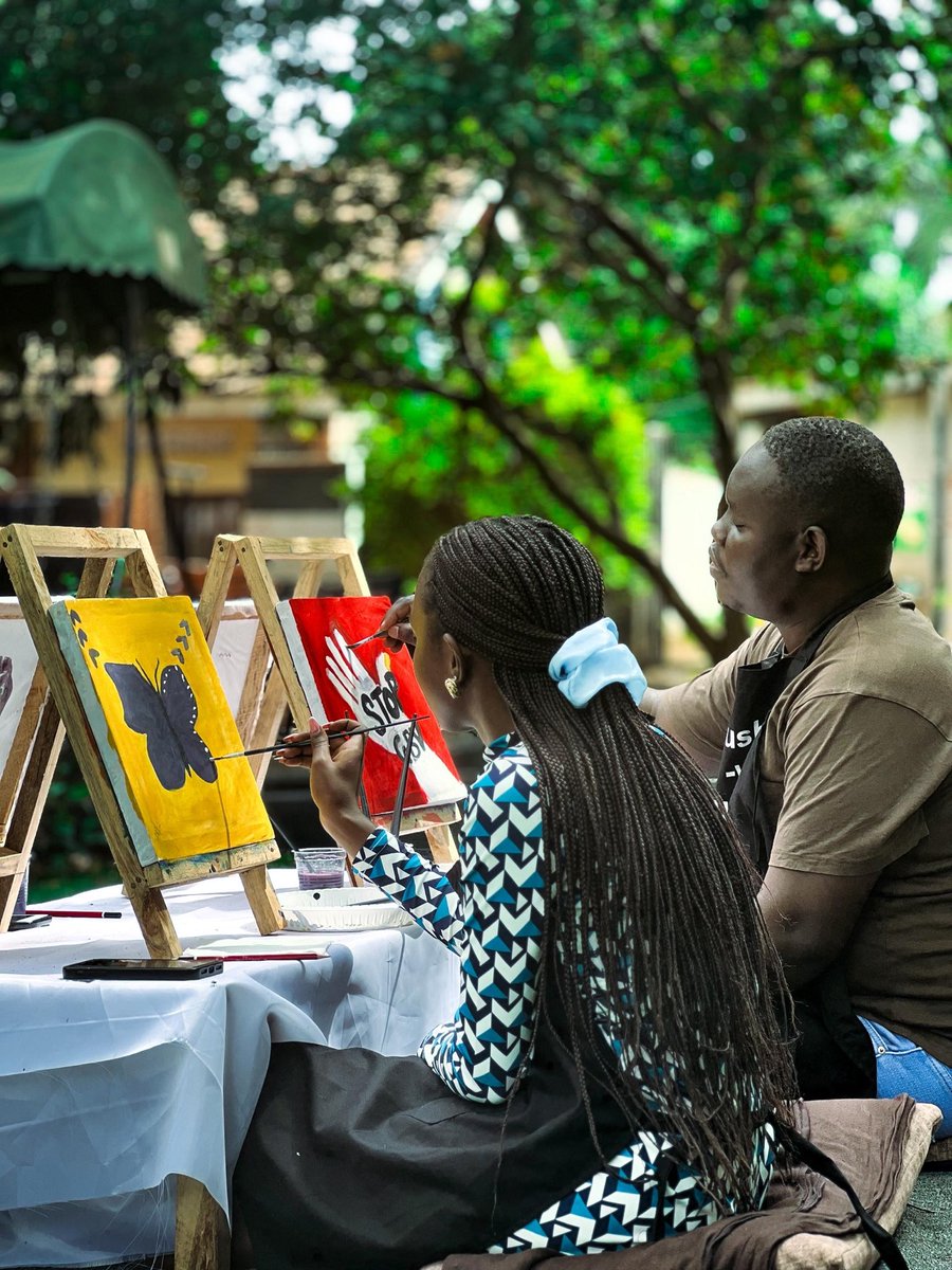 mindbusug's tweet photo. 🎙️ Today marked our #SecondEpisode of The Power of the Art podcast, proudly hosted by @mindbusug.

Our topic of the day was GBVs in our communities and how they affect us mentally explored through the healing lens of #ArtTherapy.
Art continues to give us a safe space to express, reflect, and transform pain into strength. 

#MentalHealthAwareness #ArtTherapy #EndGBV #MindbusUG #YouthVoices #HealingThroughArt