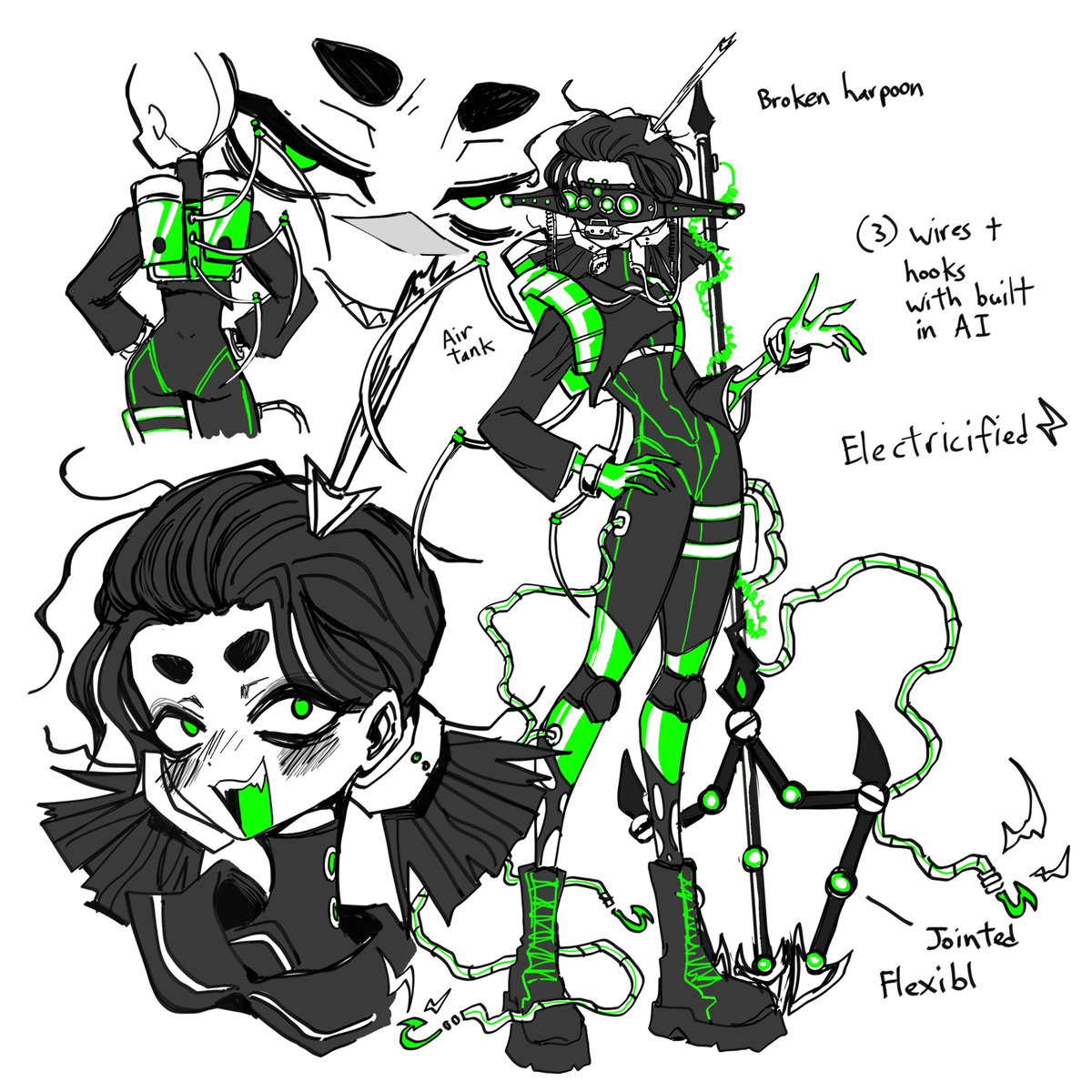 Costume design commission of Gwendolyn for <a href="/Goathirteen/">Goat13%🪫</a>