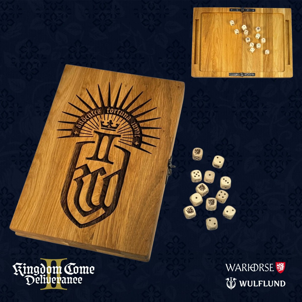 sir_doenny's tweet image. ⚔️ Hear ye, hear ye! ⚔️
The legendary &amp;amp; official #KCD #Farkle board with dices has arrived🎲🎲🎲
Shall we place a wager, brave one? 

Link in comments ⬇️

#Wulflund #KCD1 #KCD2 #KCDII #KingdomComeDeliverance2 #Warhorse @KingdomComeRPG @WarhorseStudios