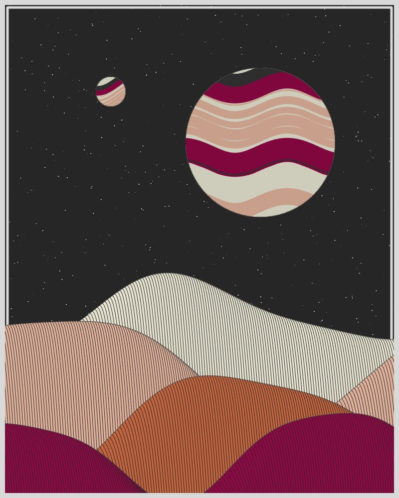 Gm 
I just noticed someone has been collecting my work on Bitcoin 😃 

Dunas Estelares #6 owned by Mine and Dine. 
The collection is available to mint on <a href="/trygamma/">Gamma.io</a> .
Link below.  

#generativeart