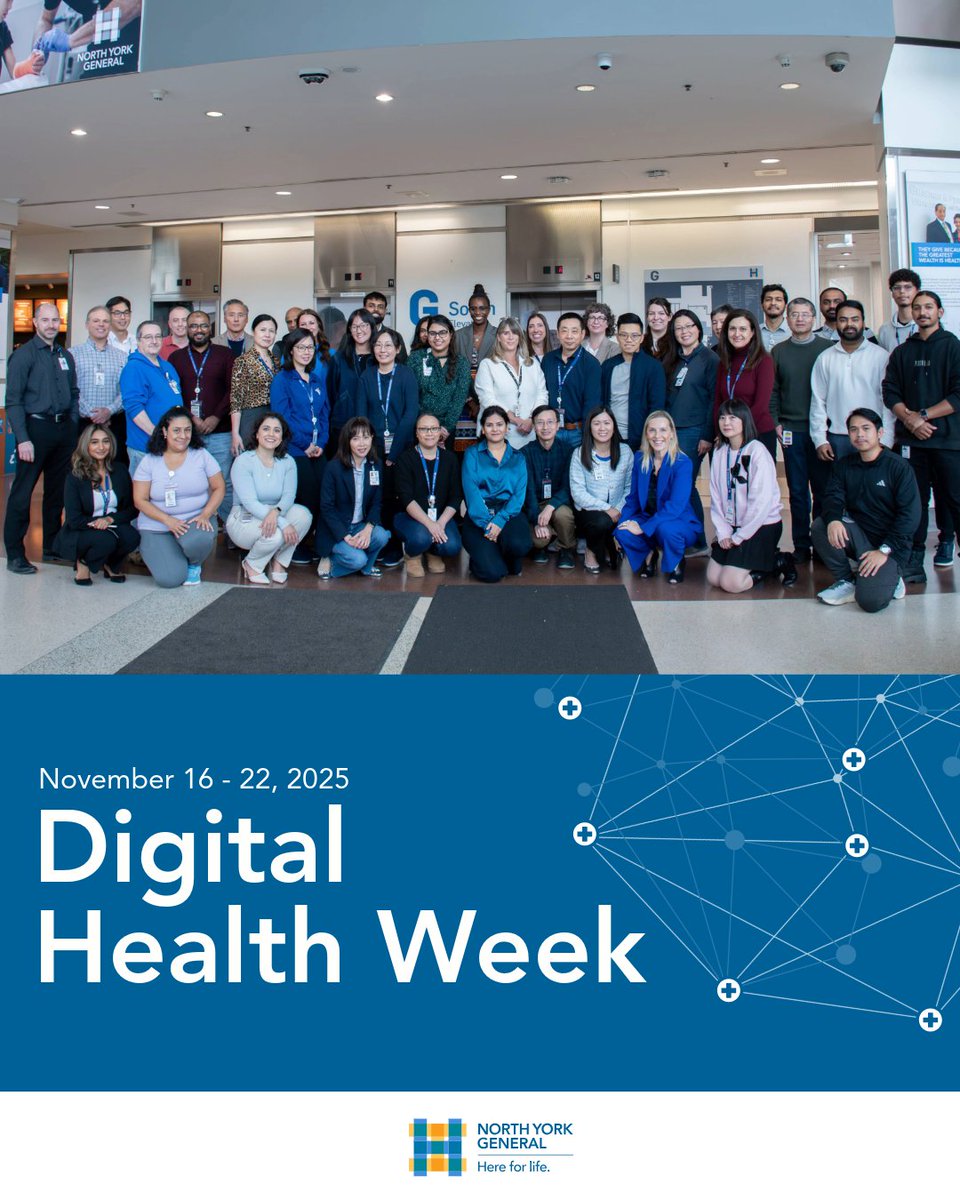 NYGH_News's tweet photo. From improving access to data, supporting virtual care, and enabling smarter workflows, NYG’s Digital Health team has been crucial in driving projects that make care safer, seamless, and connected for patients and teams. Thank you for all that you do! #DigitalHealthWeek https://t.co/YbVM5Yhm0M